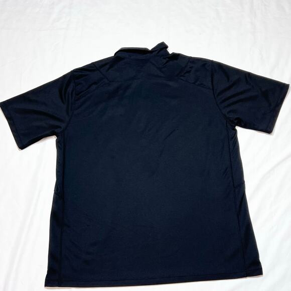 Nike Coaching Dri-Fit Polo Shirt XL Football Black 3-Button Short Sleeve Used - Picture 2 of 6